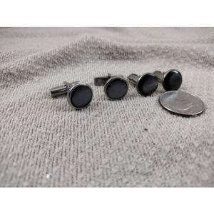 4 Grey Mother Of Pearl Cufflinks